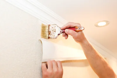 Pose de papier peint à Chaintreaux — revêtements muraux et toiles de verre